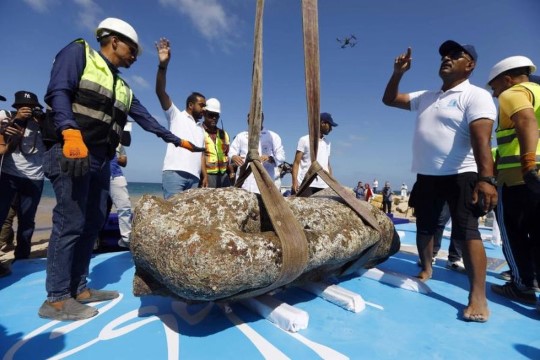 Patung Ramses II peninggalan Mesir kuno ditemukan di dasar laut Alexandria